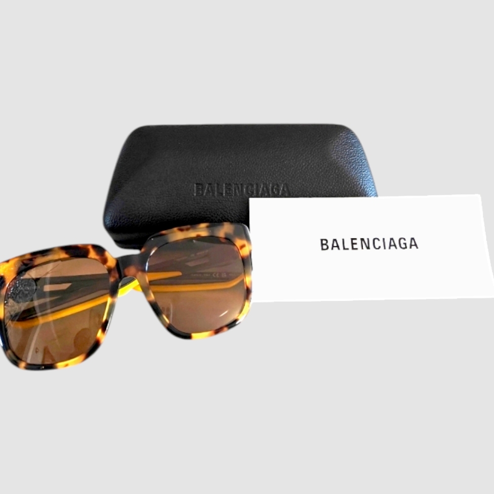 🩷SOLD💚 BALENCIAGA Tortoise Shell Frame Unisex Sunglasses (NWT) - Picture 5 of 14